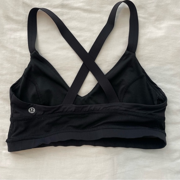 Lululemon Black Mesh Sports Bra 6 - Picture 4 of 7